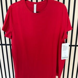lululemon Love Crew Red Short Sleeve Tee
